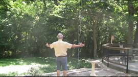 Hanging The Bird Feeder